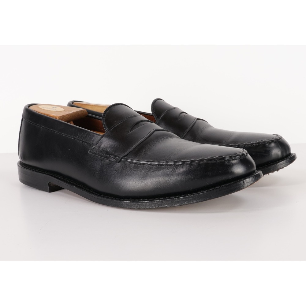 Allen Edmonds Patriot Penny Loafers Mens 11D Black Leather Slip On Dress Shoes